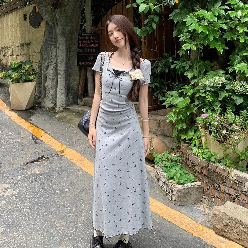 GUOZHEN Short Sleeved Dress Women's-6