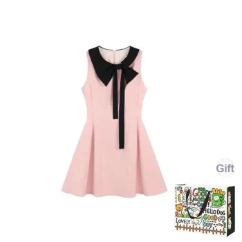 ZVJH Sleeveless Dresses Women's Pink Shopping Bag