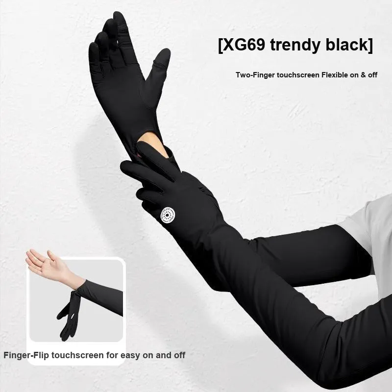 TUCANO Original Yarn Ice Silk Sun Protection Sleeves Women's-3
