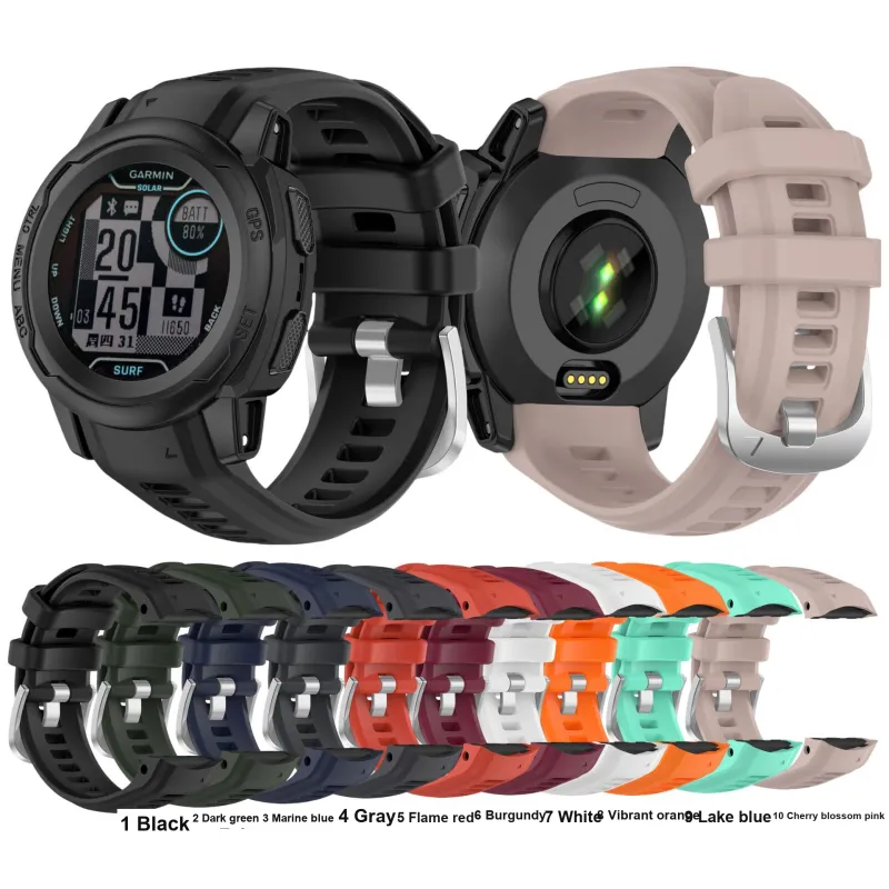 CHRROTA Watch Bands Compatible With All Devices 20mm Silicone Material-1