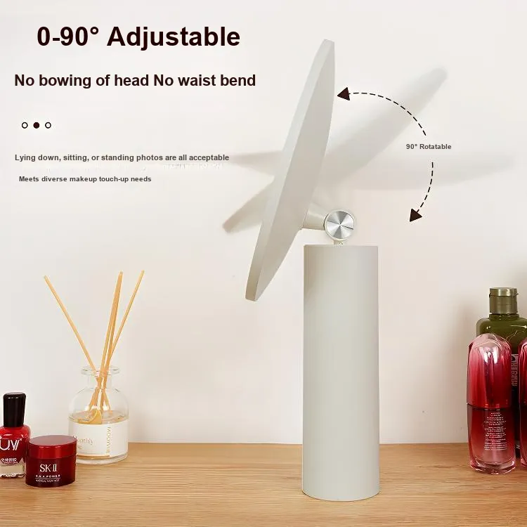 Gentle Welcome Smart LED HD Tricolor Adjustable Light Dormitory Desktop Portable Travel Makeup Mirror Dressing Mirror-5