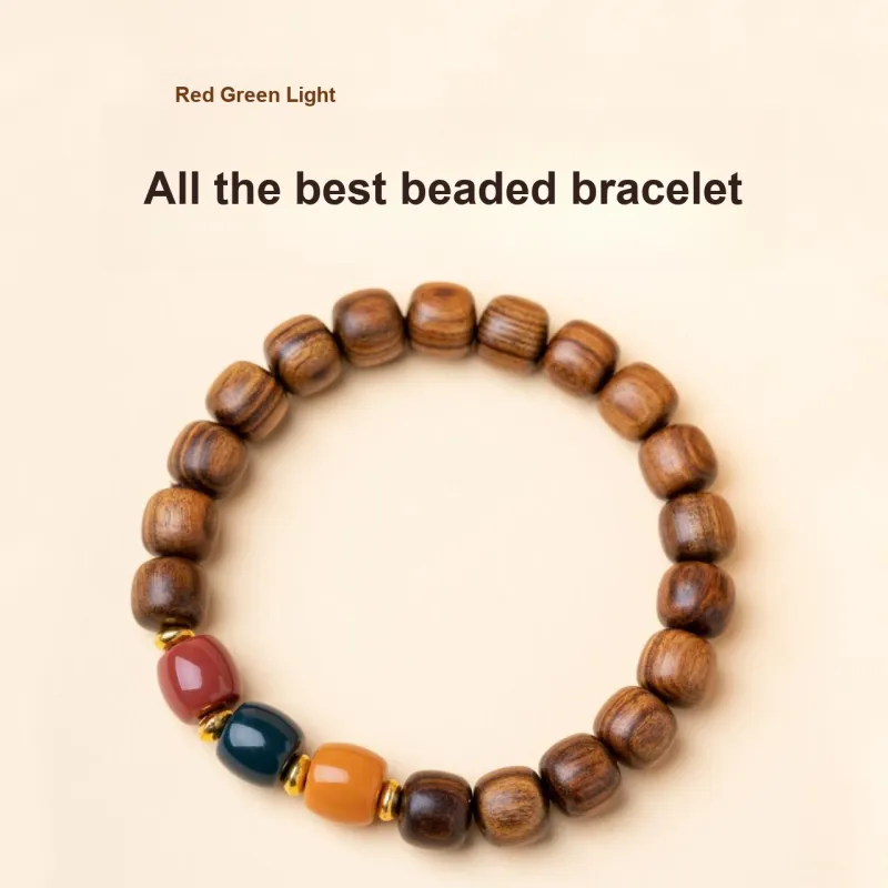 Santan Lodge Padauk Wooden Bracelets Unisex-1