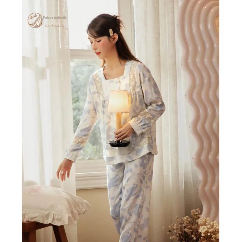 Gongdie x Disney Pajama Set Women's Gift Box Set Apricot-4