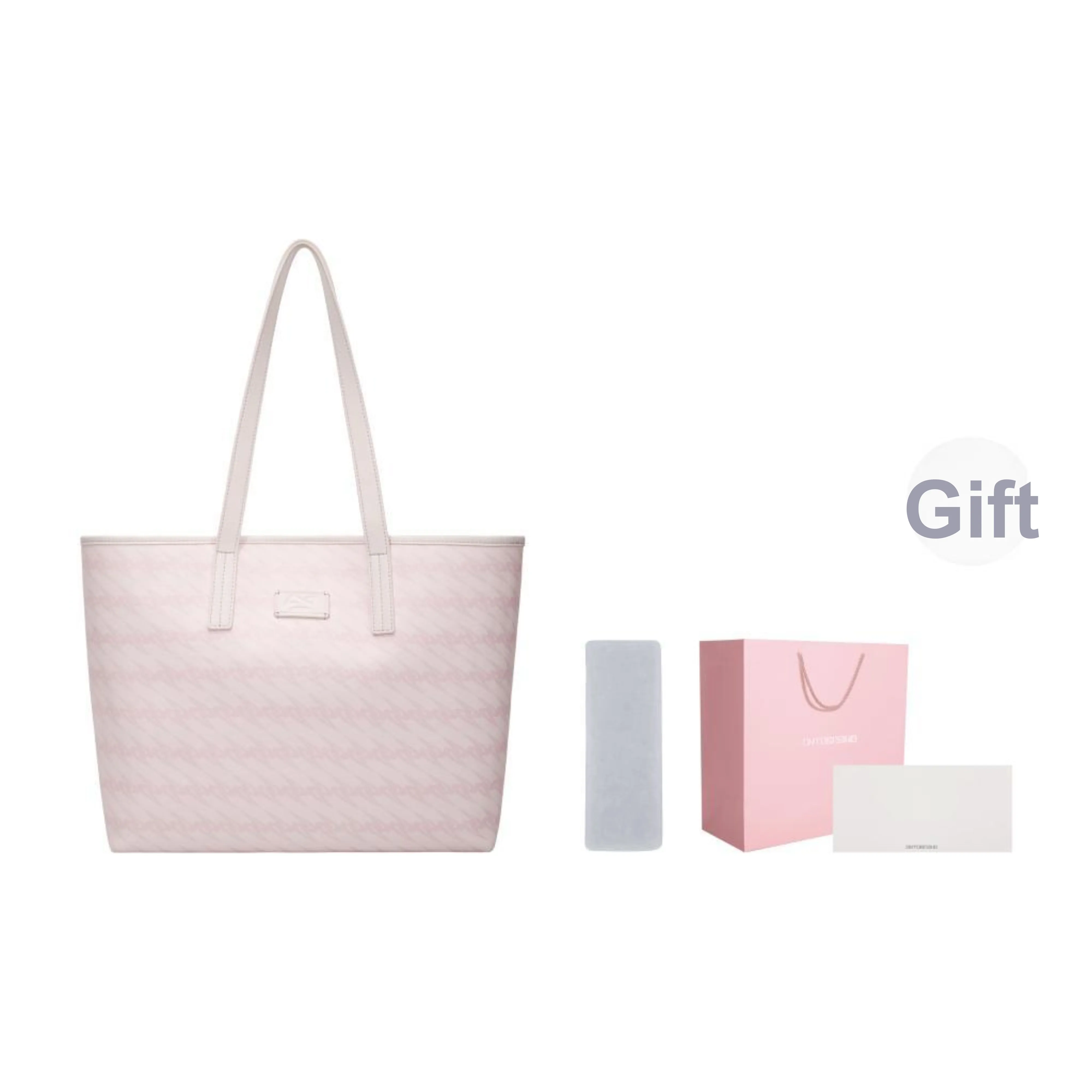 OMTO PVC Magnetic Buckle Tote Bag, Shopping Bag, Shoulder Bag Medium Large Women's Multicolor