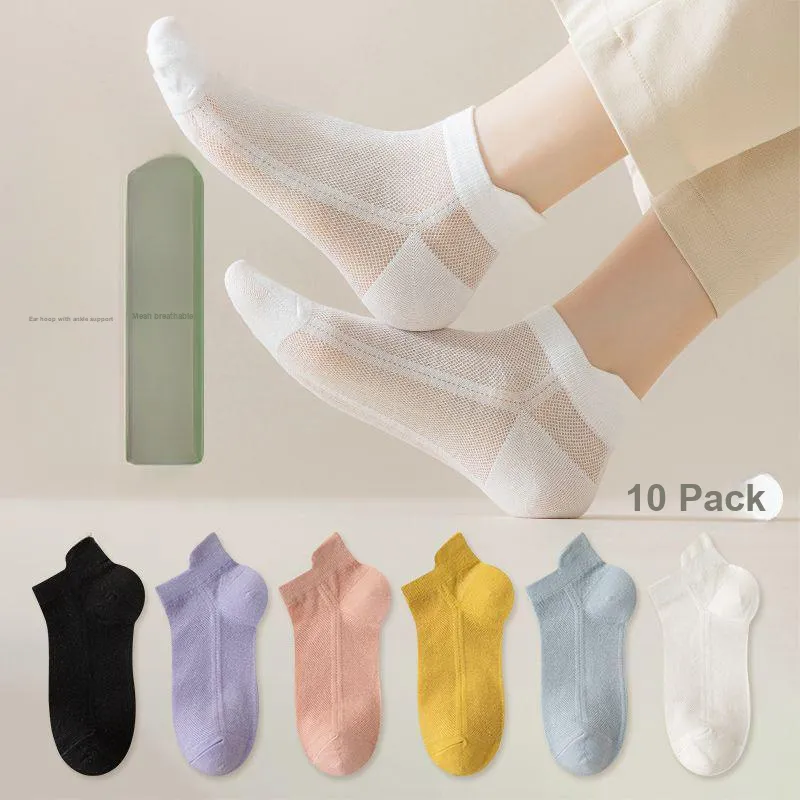 XIA.WA.ZHI.XIU Ankle Socks Women's Box 10 Pack-7