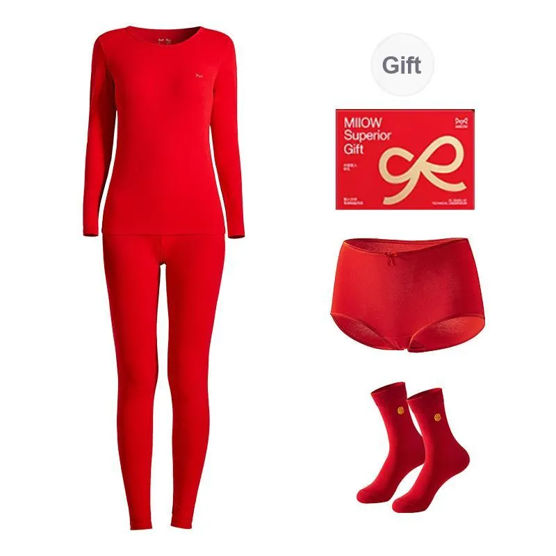 MIIOW Thermal Set Women's Gift Box Set Red-0
