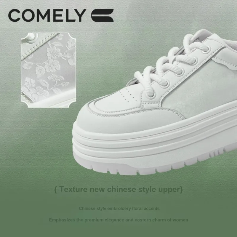 COMELY Casual Shoes Women's Low Top Ecru-6