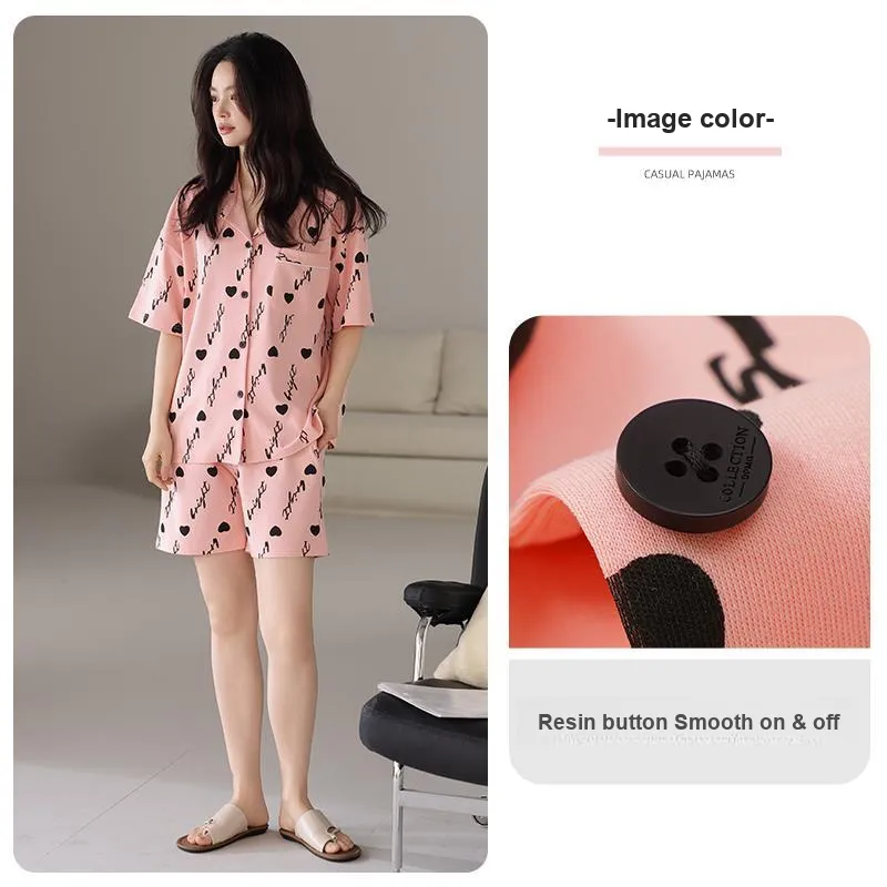 MIIOW Cool One Summer Series Pajama Set Women's Peach-2