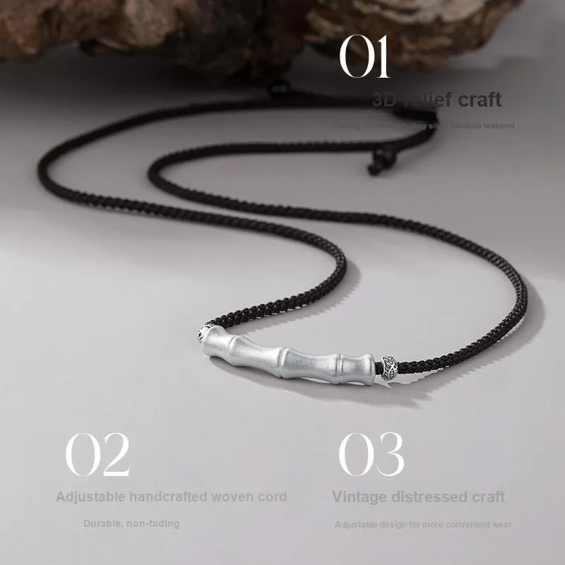 Hurry That Year 999 Fine Silver Necklaces Men's-2
