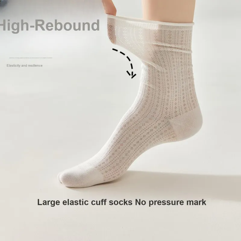 Temooues Mid Calf Socks Women's Combo Set-3