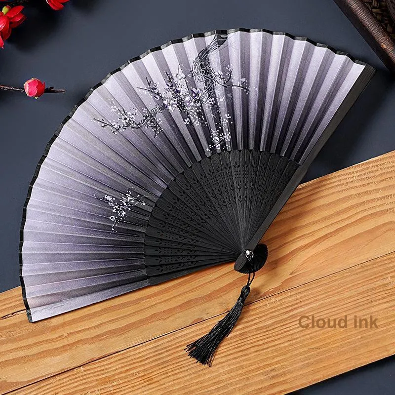 JINGDI Twill Damask And Silk Foldable Small Fan-33