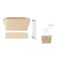 [Compatibility City33 Ecru Three-Piece Set]Open Top Liner+Bottom Pad+Shoulder Strap Pad