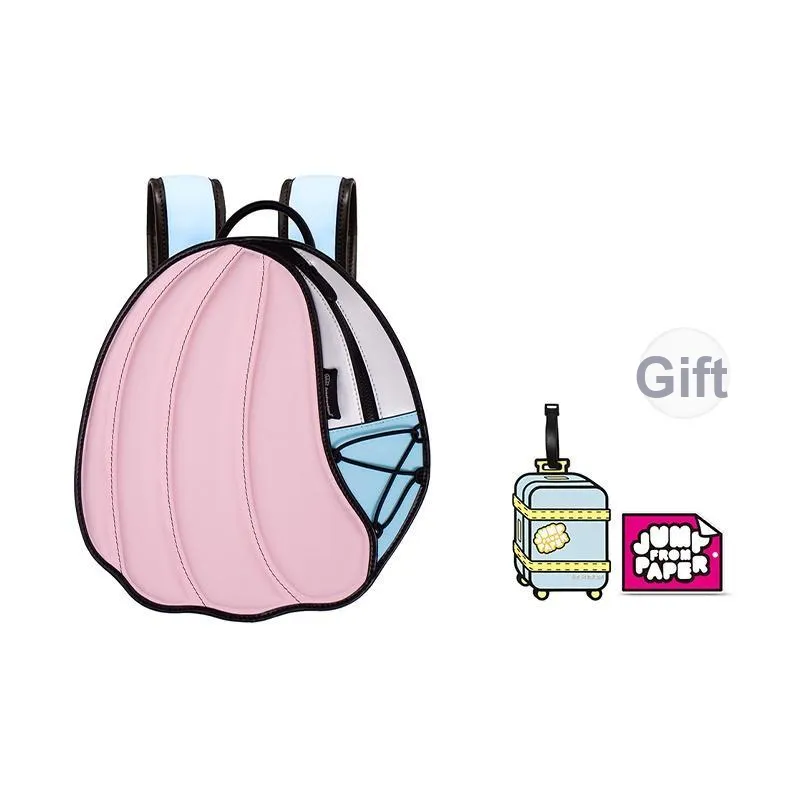 JumpFromPaper Синтетическая кожа Нейлон Рюкзак Стандартный Женский Dream Розовый