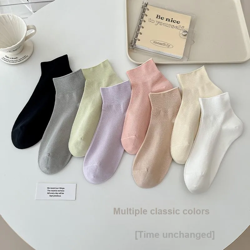 MIIOW Mid Calf Socks Women's 5 Pack-14