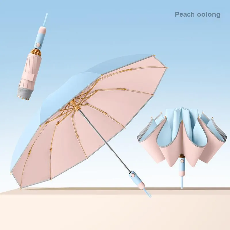 Imono Lightweight, Sun Protection, Compact, Stylish, Reinforced Thickened Folding Umbrella-8