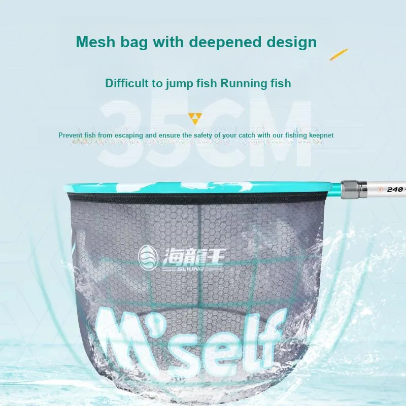 Dragon King Of The Sea Fishing Net Carbon Fiber, Aluminum Alloy Head And Racket Combination Set-27