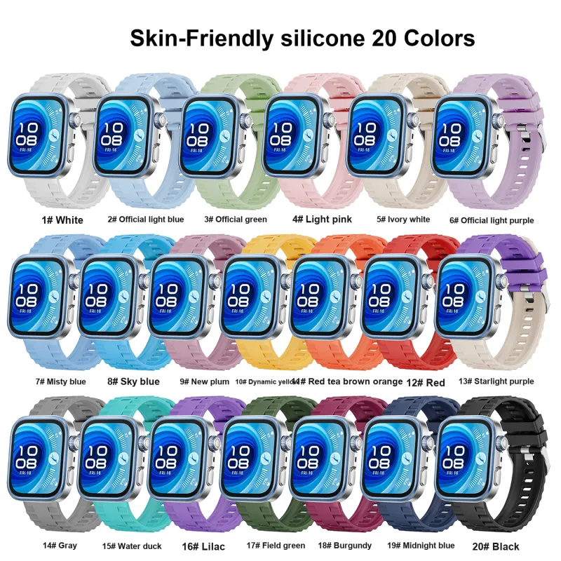 Vobafe Compatibility With Huawei WATCH FIT 3/4/4 Pro Huawei Compatibility Watch Band 210mm Silicone Material-1