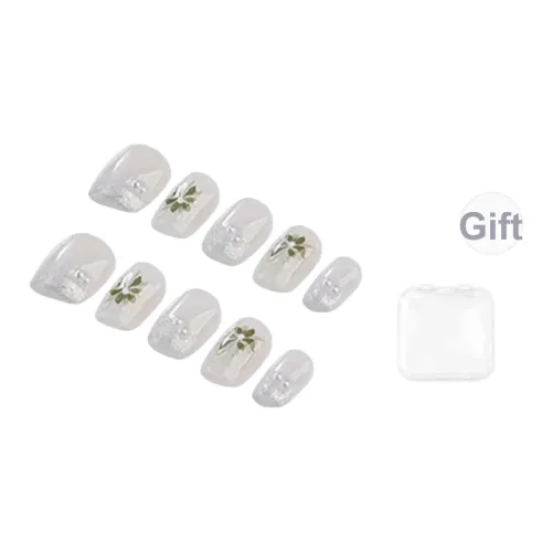 Song Biography Китайский стиль Ручная работа Осветляющий Фальшивый Ногтей Короткий ЛАДЬЯ 15 мм