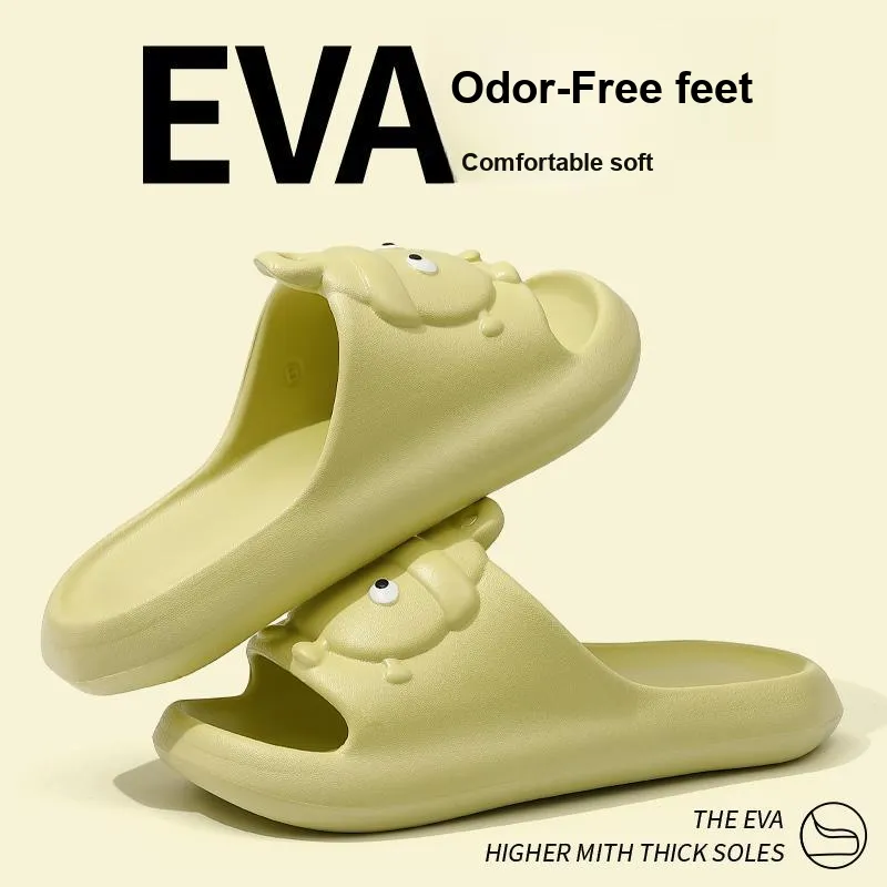 Foot Recreation Cartoon Summer Platform Home Comfortable Soft Sole 'Step in' Bathing Slippers-23