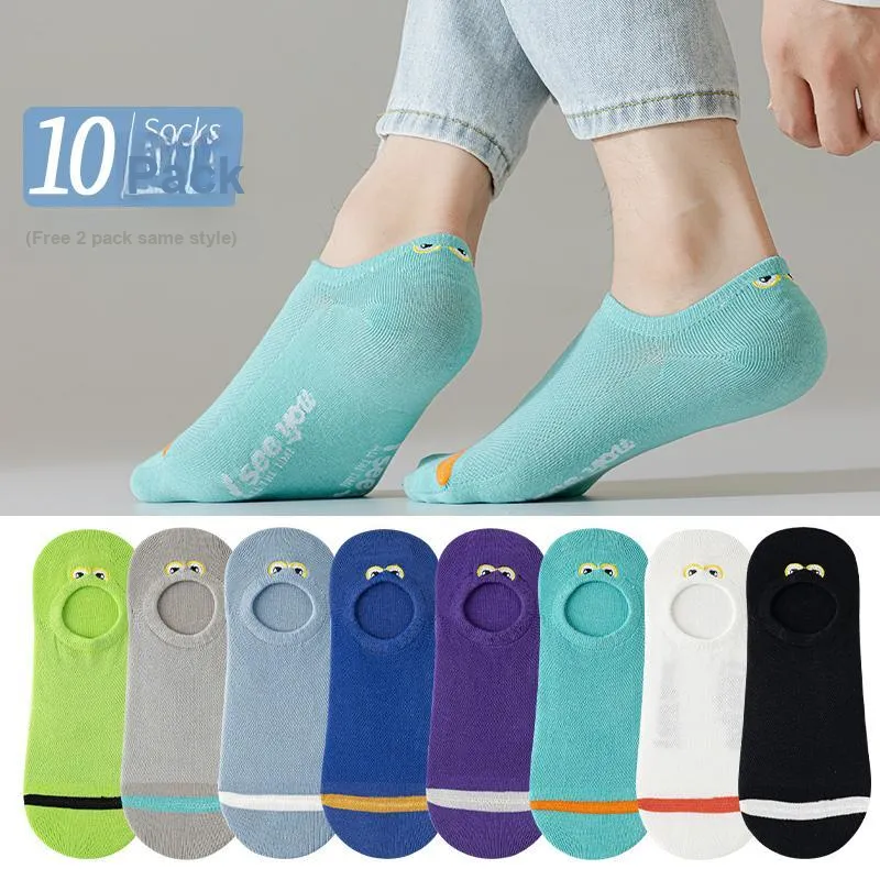 Cotton Gene No Show Socks Men's Combo Set-8