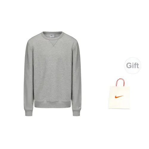 Nike Sweatshirts Men Gray+Gift Bag