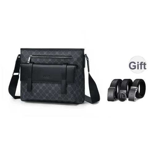 GOLF PVC Сумка через плечо Мужская Черная и Серая