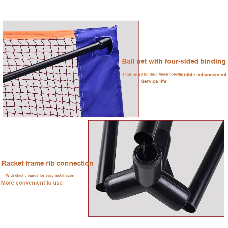 INVUI Foldable And Portable Badminton Nets Frame And Net Posts-6