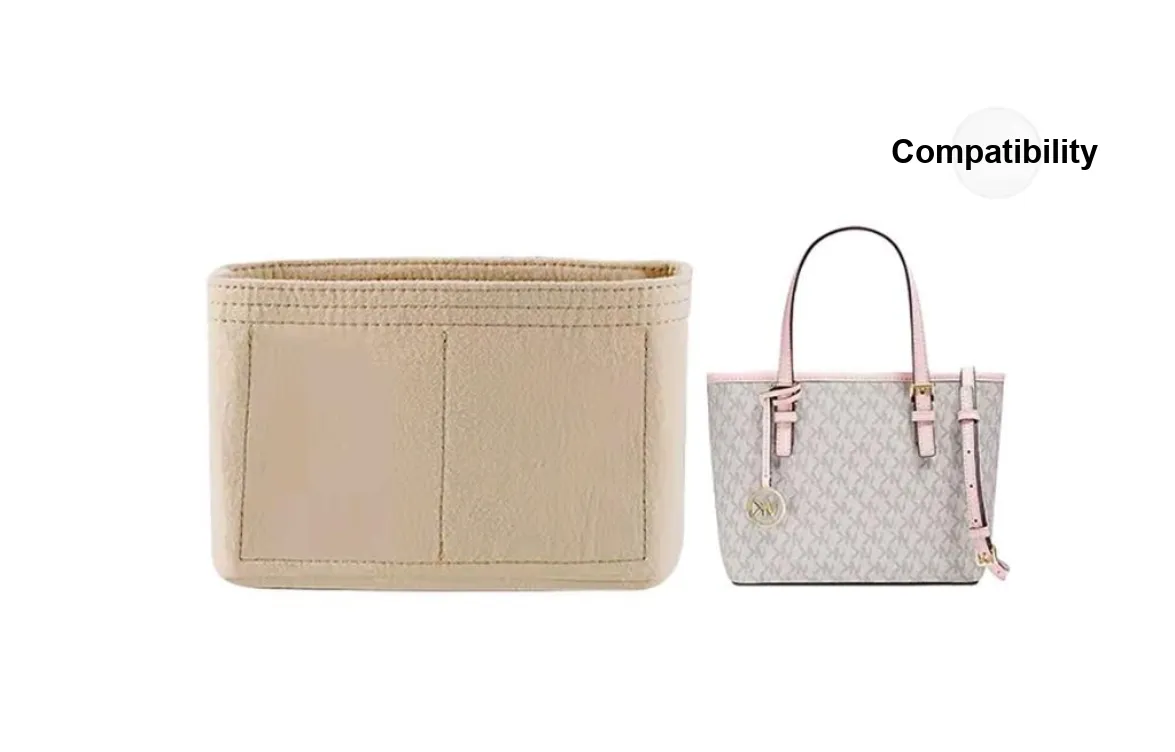 Lan Bao Fan Felt Bag Insert Accessories Women's Beige