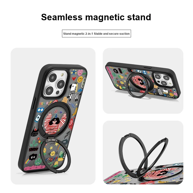 Marsfield Acrylic Material Skin Friendly 360 Rotating Pivot Case Phone Cases Apple 16/15/14pro/proma-3