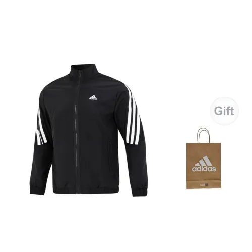 Adidas Jackets Men Black With Gift Bag