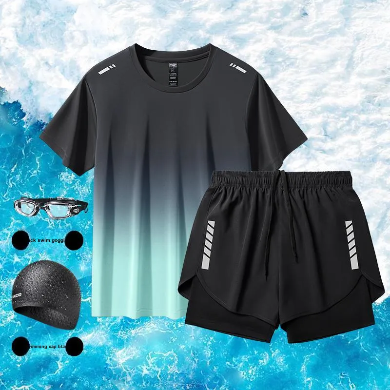 Yalu Preferred Swimming Sets Polyester+Elastane Fitness Running Sports Track & Field Badminton Casual Men's-7