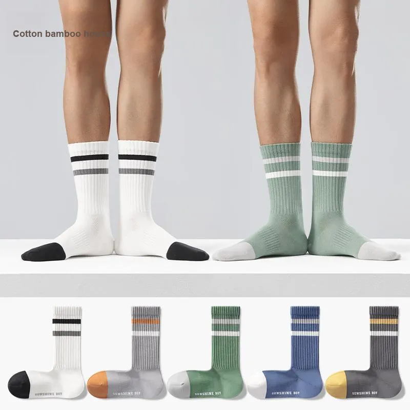B&C.Room Mid Calf Socks Fall Winter Men's 5 Pack-5