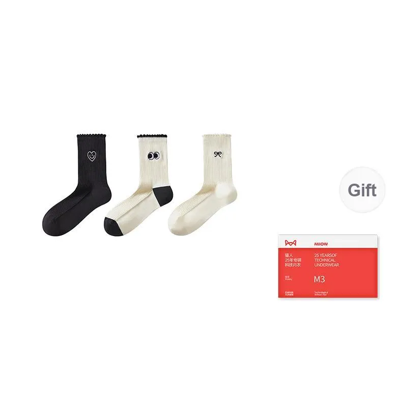 MIIOW Trend Party Series Mid Calf Socks Women's Combo Set-8