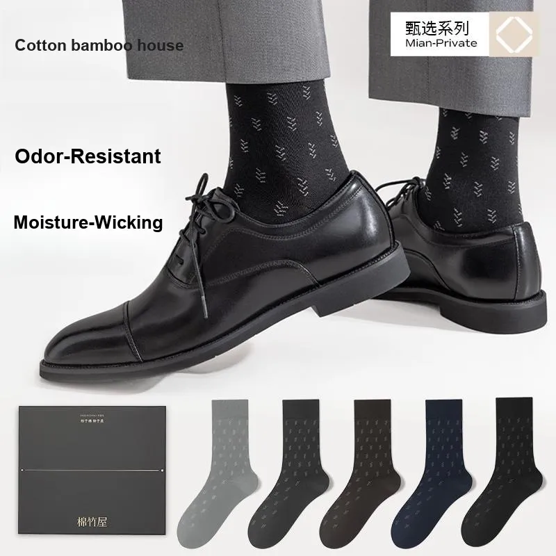 B&C.Room Mid Calf Socks Men's 6 Pairs Gift Box Packaged-10