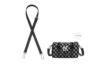 Kim Yeon sha Microfiber, Felt Shoulder Strap, Bag Accessory Unisex Black