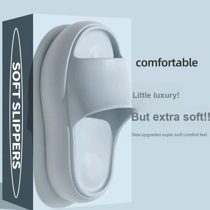 Lighthearted Summer Home Indoor Slip Resistant Odor Resistant Platform Height Increasing Slippers-1
