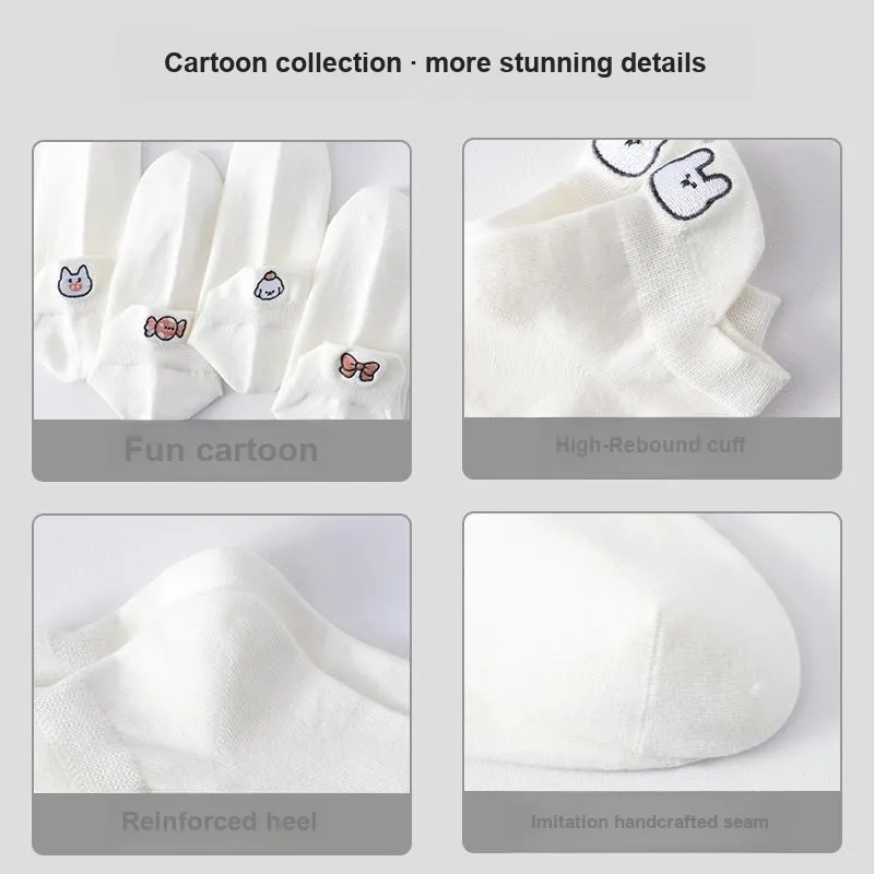 MIIOW Ankle Socks Women's 5 Pack-23