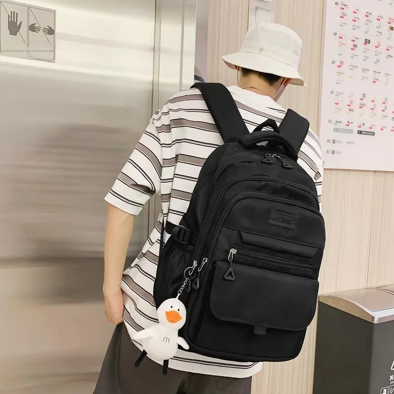 Alcohol Dragon Nylon Backpack Regular Unisex Multicolor-2