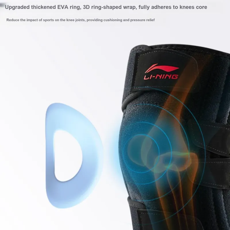 LiNing Tennis Cycling Running Soccer Basketball Mountaineering Men's Polyester Polyamide Elastane Knee Pads-1