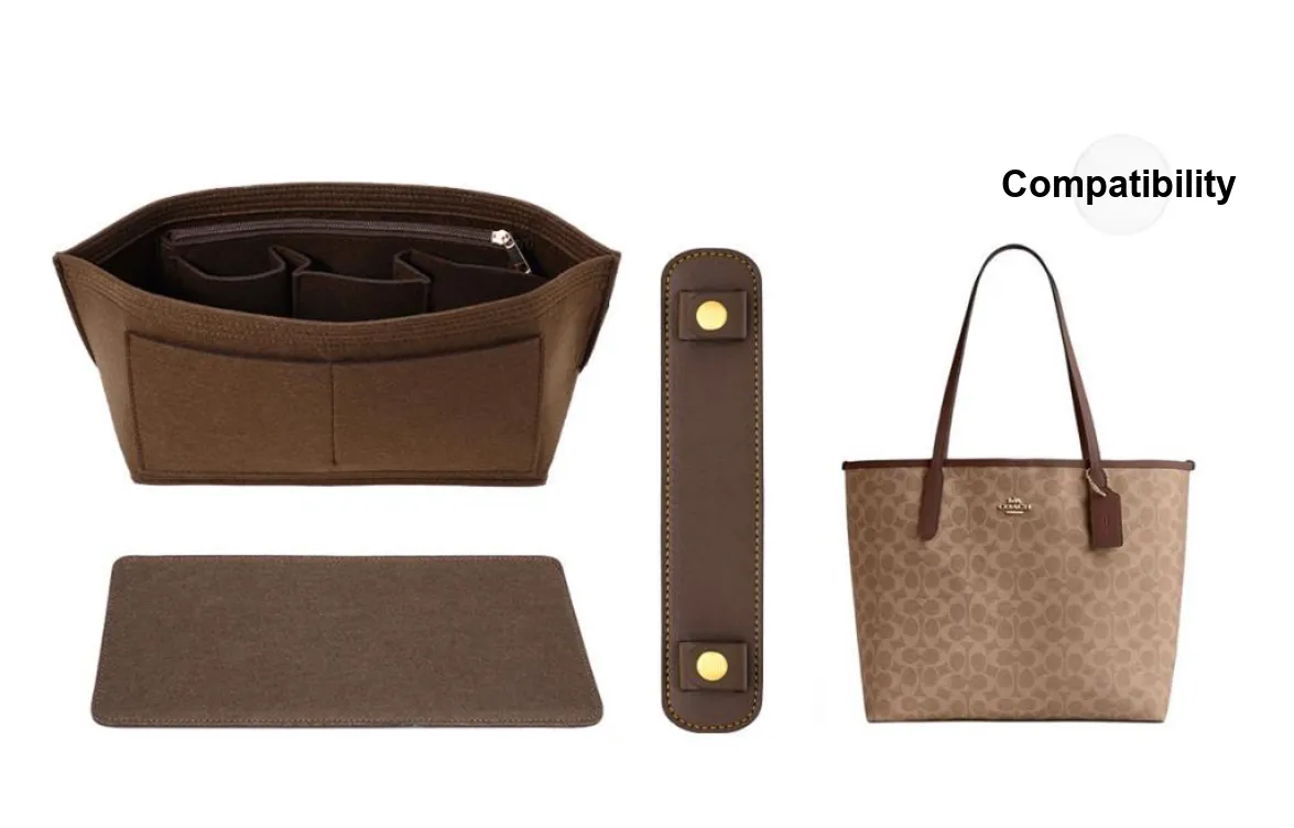 Lan Bao Fan Felt Bag Accessories Unisex Light Umber & Brown