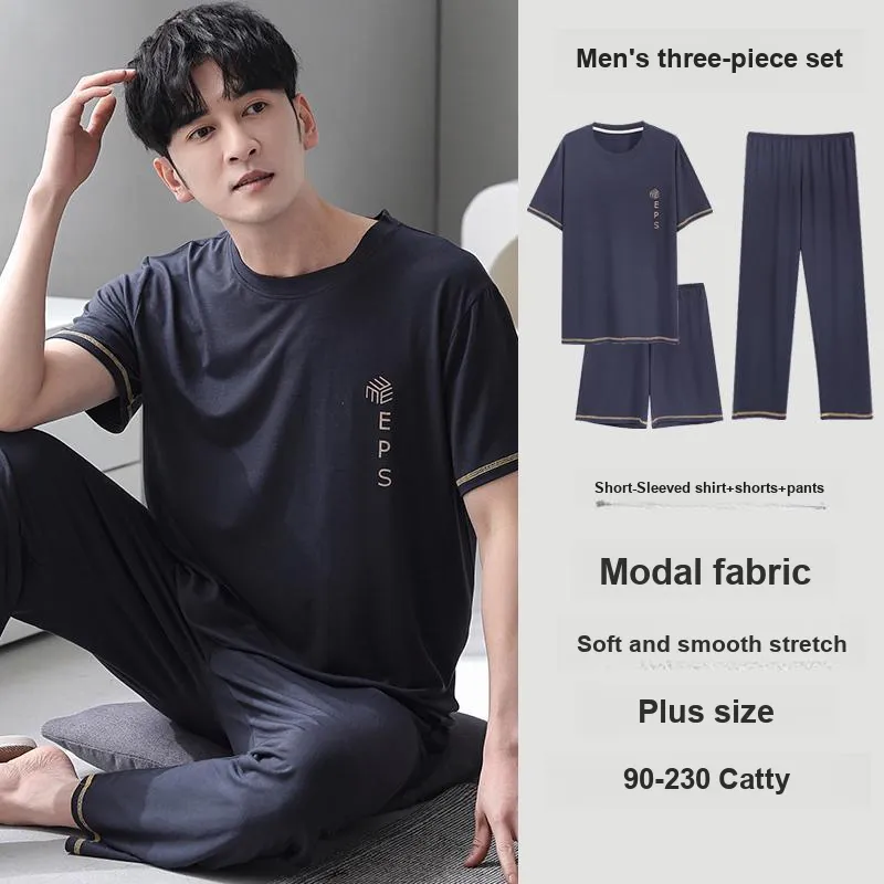 MADALLO Pajama Set Men's Dark Blue-4