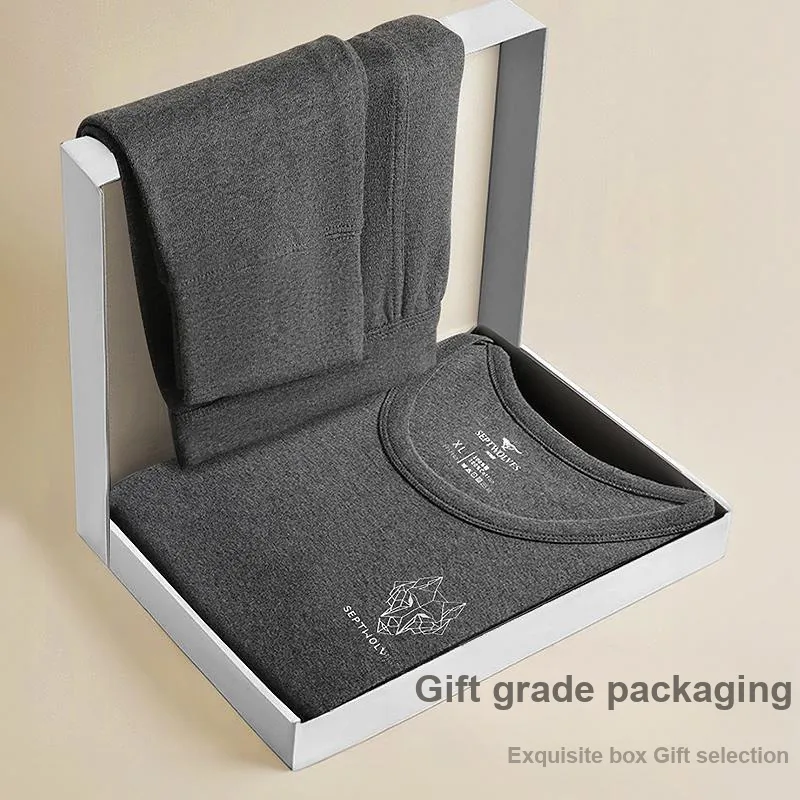 SEPTWOLVES Thermal Set Men's Gift Box Set+Shopping Bag-12