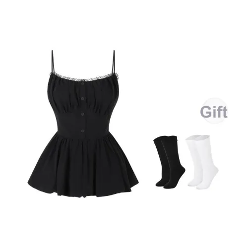 BSEVENI Черные Женские Камисоли