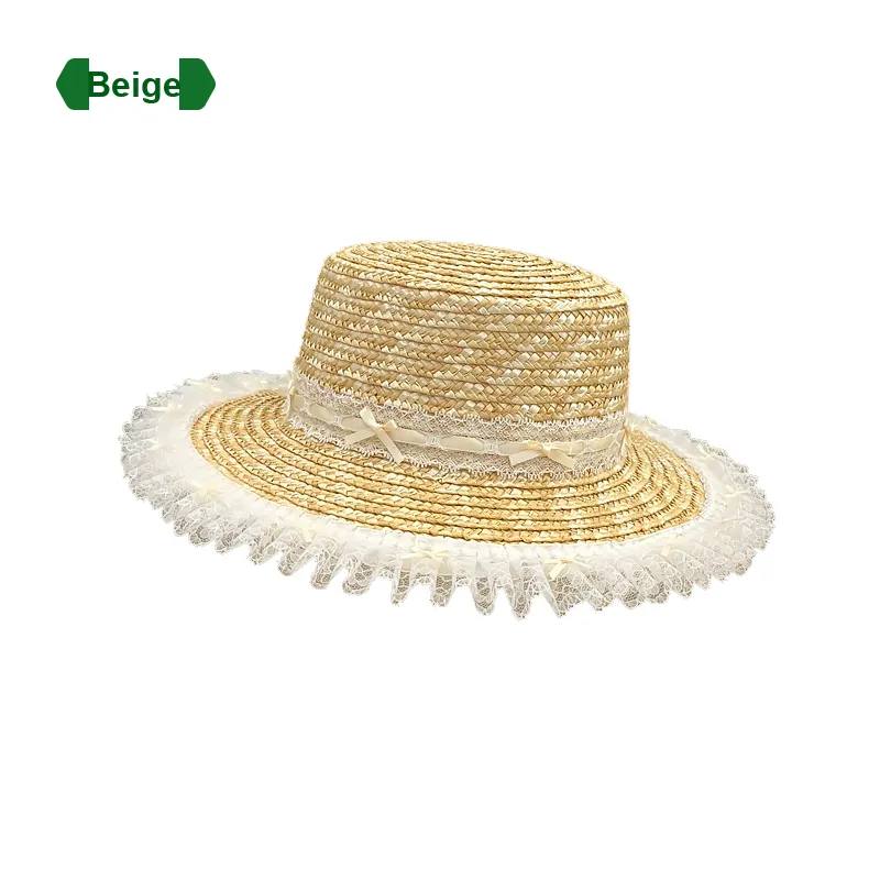 Mulinsen Straw Woven Bucket Hats Unisex-5