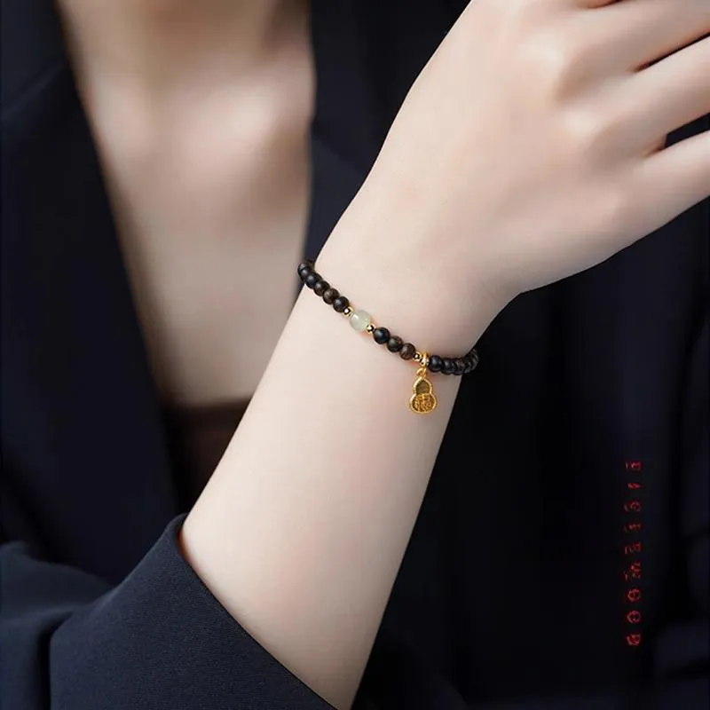 FANGYUANXIAOFU Fragrance Enhancer, Agarwood Bracelets Women's-2