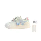 Beige Blue-Comes with Socks