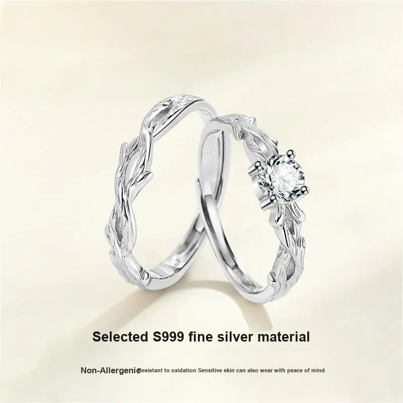 MISS TOOYA S999 Fine Silver Rings Unisex-2
