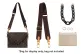 (Brown Canvas 79-118cm Shoulder Strap) 26-Piece Toiletry Bag Set
