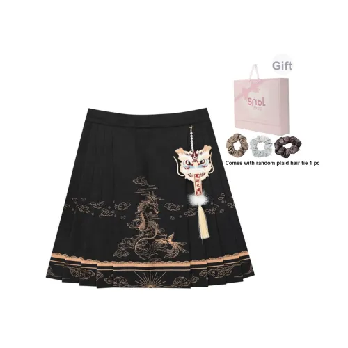 SNBL Повседневные короткие юбки Женские Черный