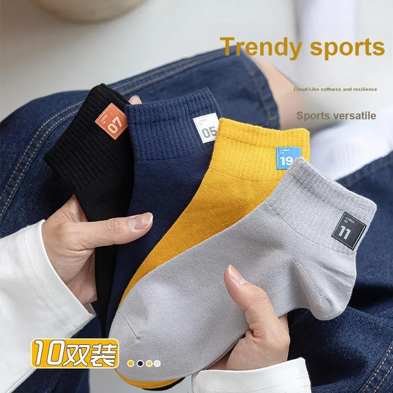 Lan Miao Mid Calf Socks Men's 5 Pack-3